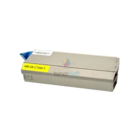 OKI 41304209 C7000 / C7200 Y Yellow - sárga toner chippel - 10.000 oldal